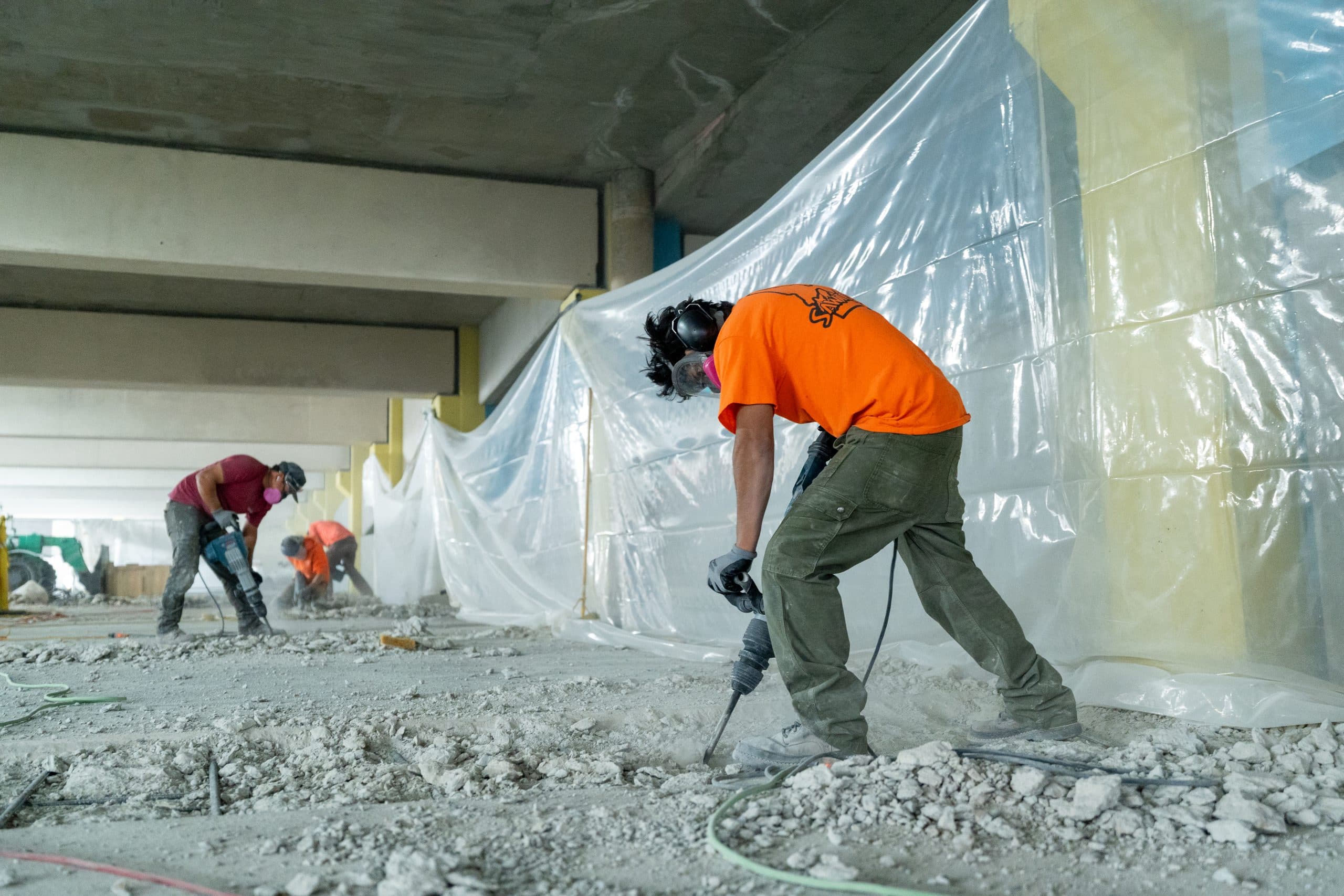 Sawtooth Fortified crew carrying out façade restoration on a commercial building
